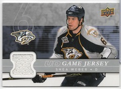 2008-09 Upper Deck UD Game Jersey Series 2 Shea Weber #GJ2-SW